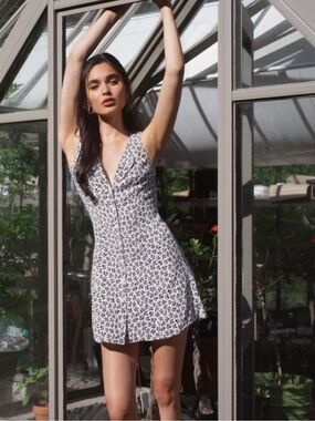 Reformation Rilynn Floral Print Mini Dress